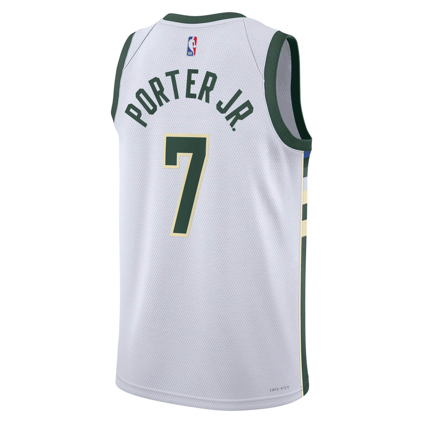 Kevin Porter Jr. Milwaukee Bucks Association Edition Swingman Jersey - White - Unisex