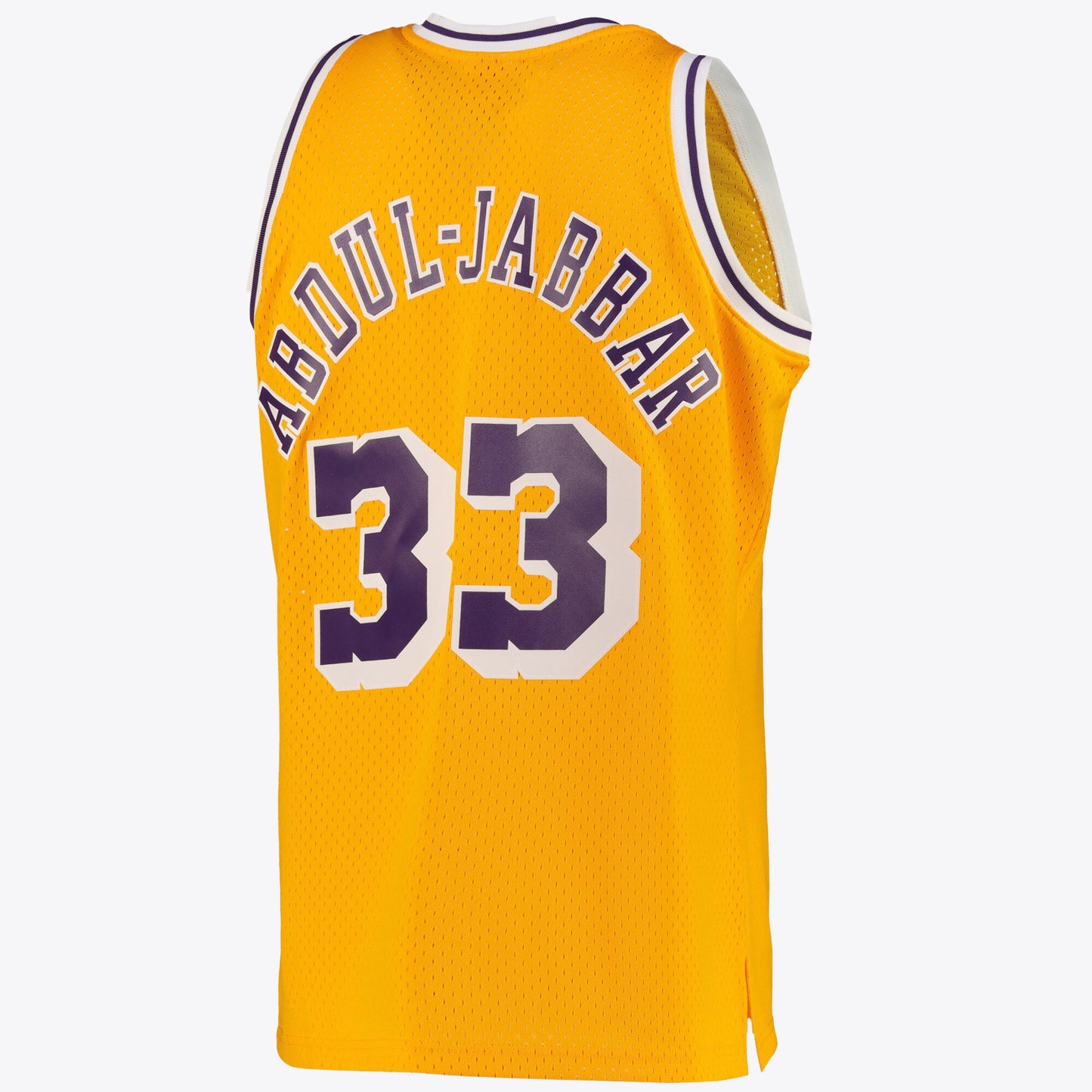 Kareem Abdul-Jabbar Los Angeles Lakers Swingman Road Jersey - Light Gold - Mens