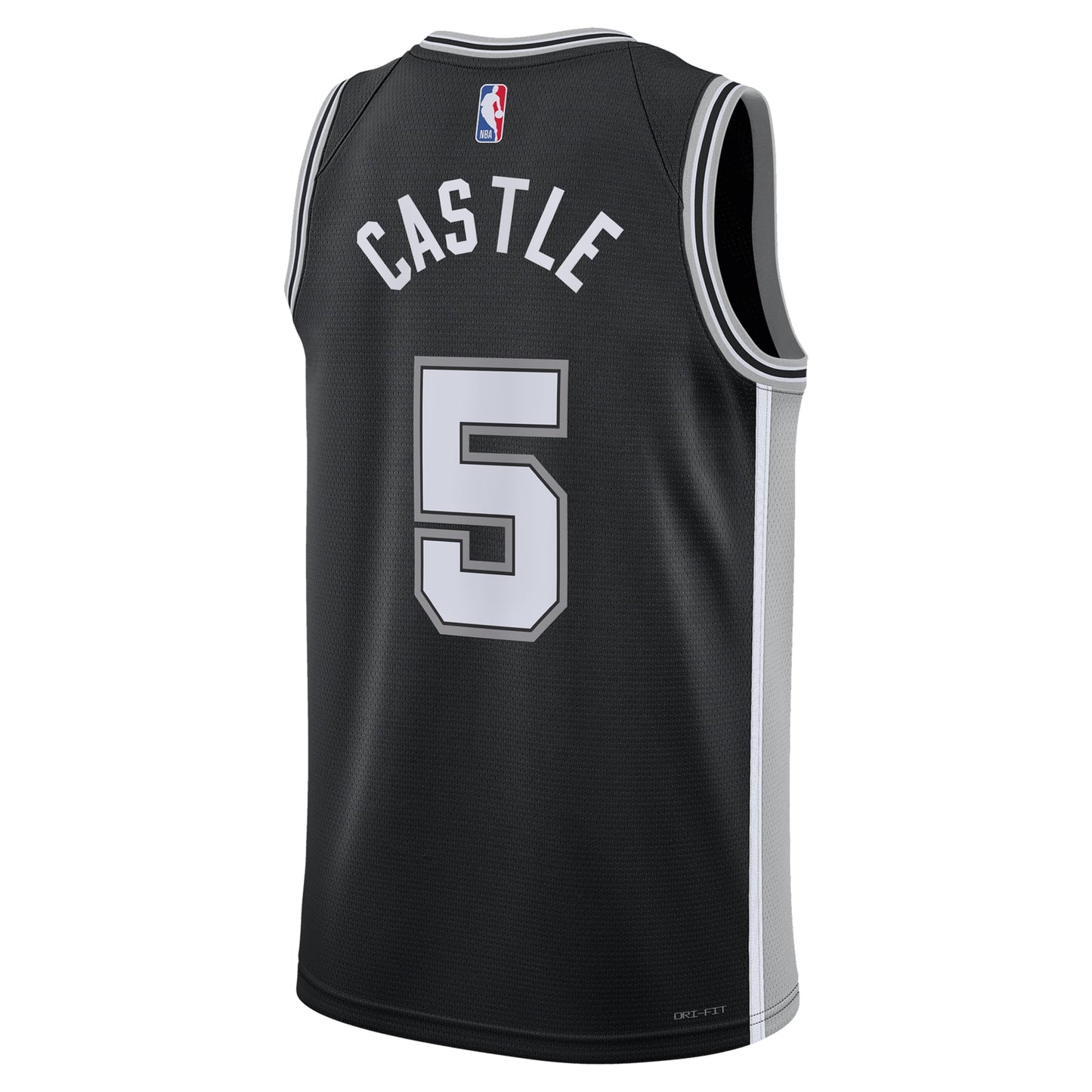 Stephon Castle San Antonio Spurs Swingman Icon Jersey - Black - Unisex