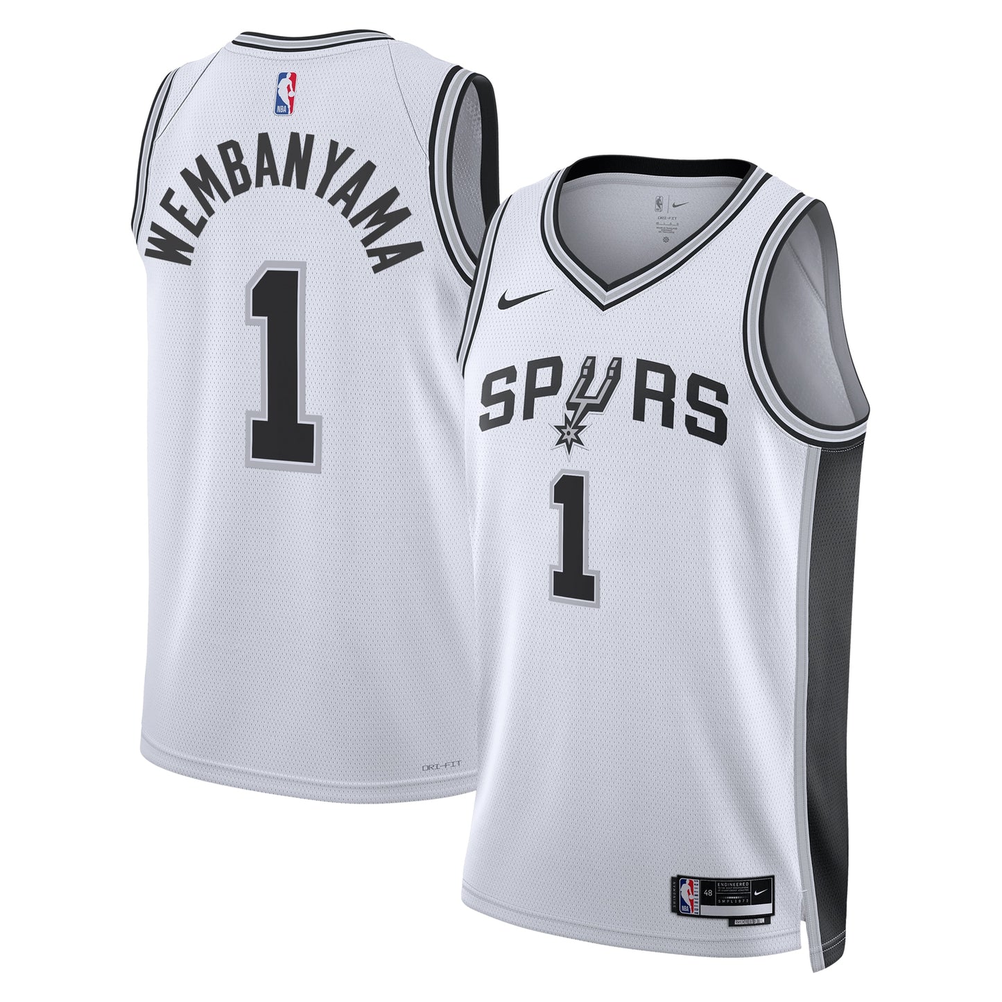 Victor Wembanyama San Antonio Spurs Association Edition Swingman Jersey - White - Unisex