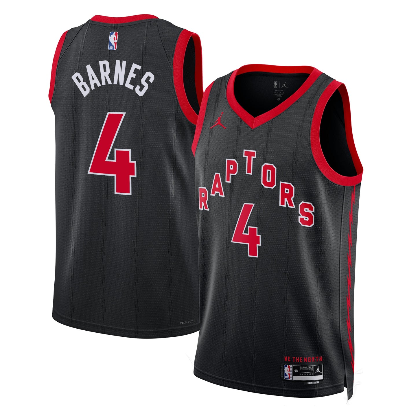 Scottie Barnes Toronto Raptors Statement Edition Swingman Jersey - Black - Unisex
