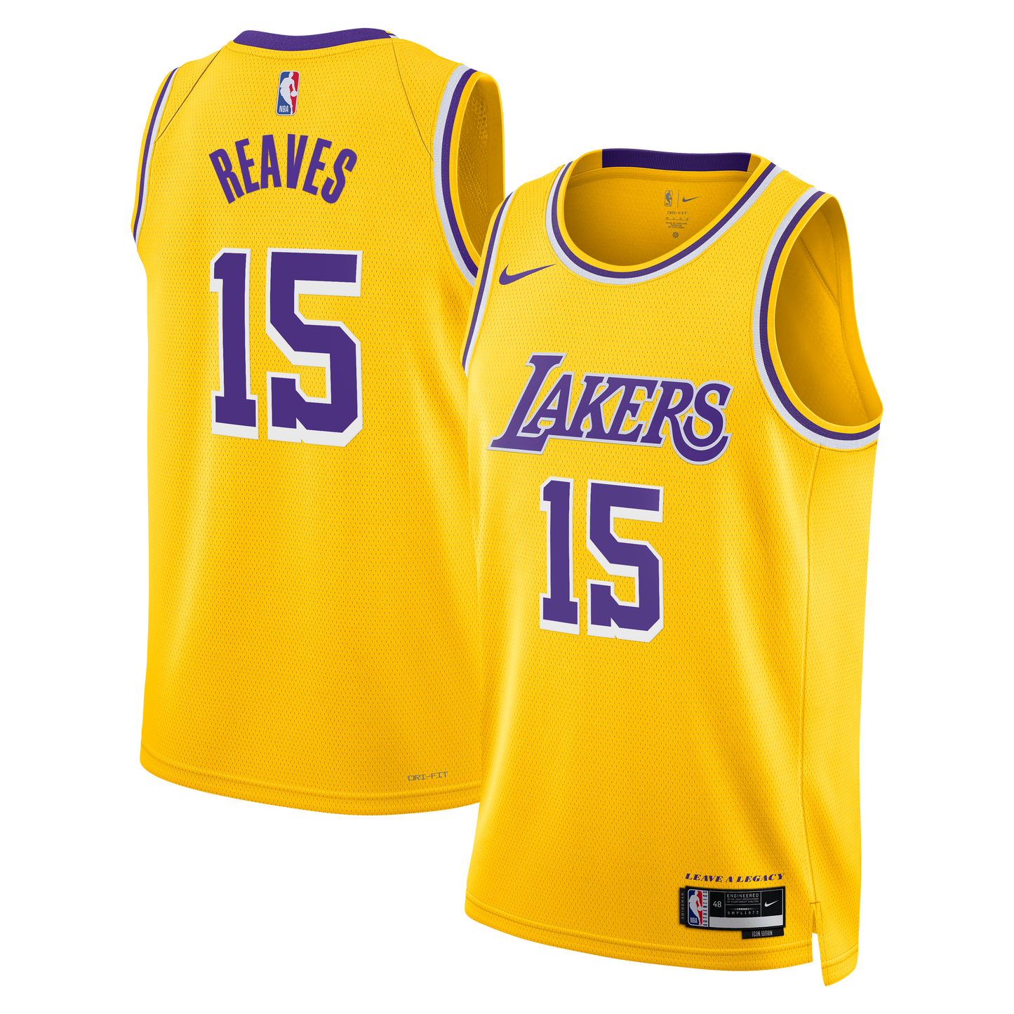 Austin Reaves Los Angeles Lakers Icon Edition Swingman Jersey - Gold - Unisex