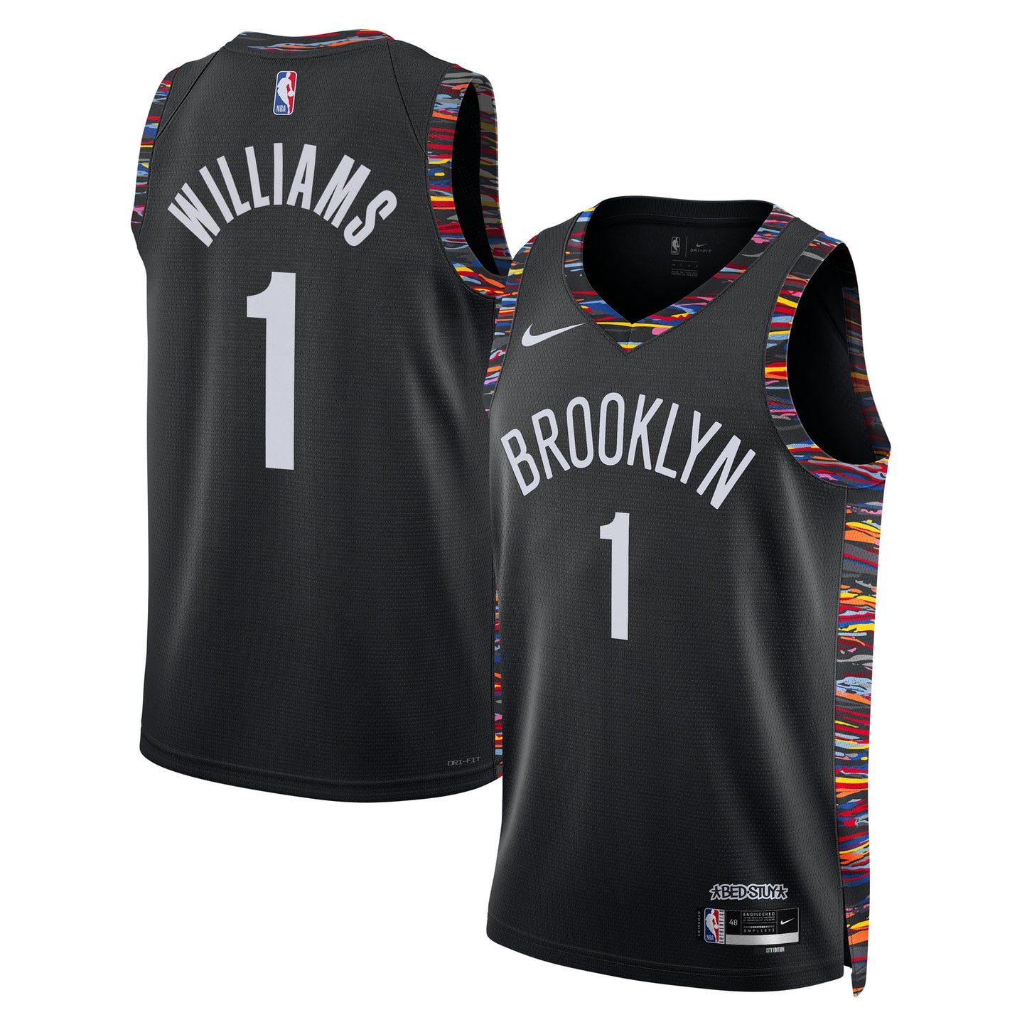 Ziaire Williams Brooklyn Nets 2025/26 City Edition Swingman Jersey - Black - Unisex