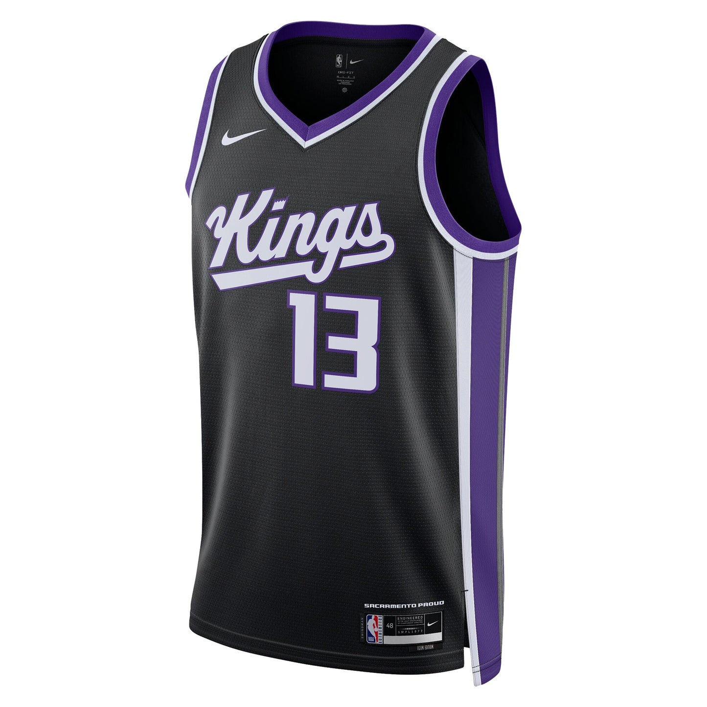 Keegan Murray Sacramento Kings Icon Edition Swingman Jersey - Black - Unisex