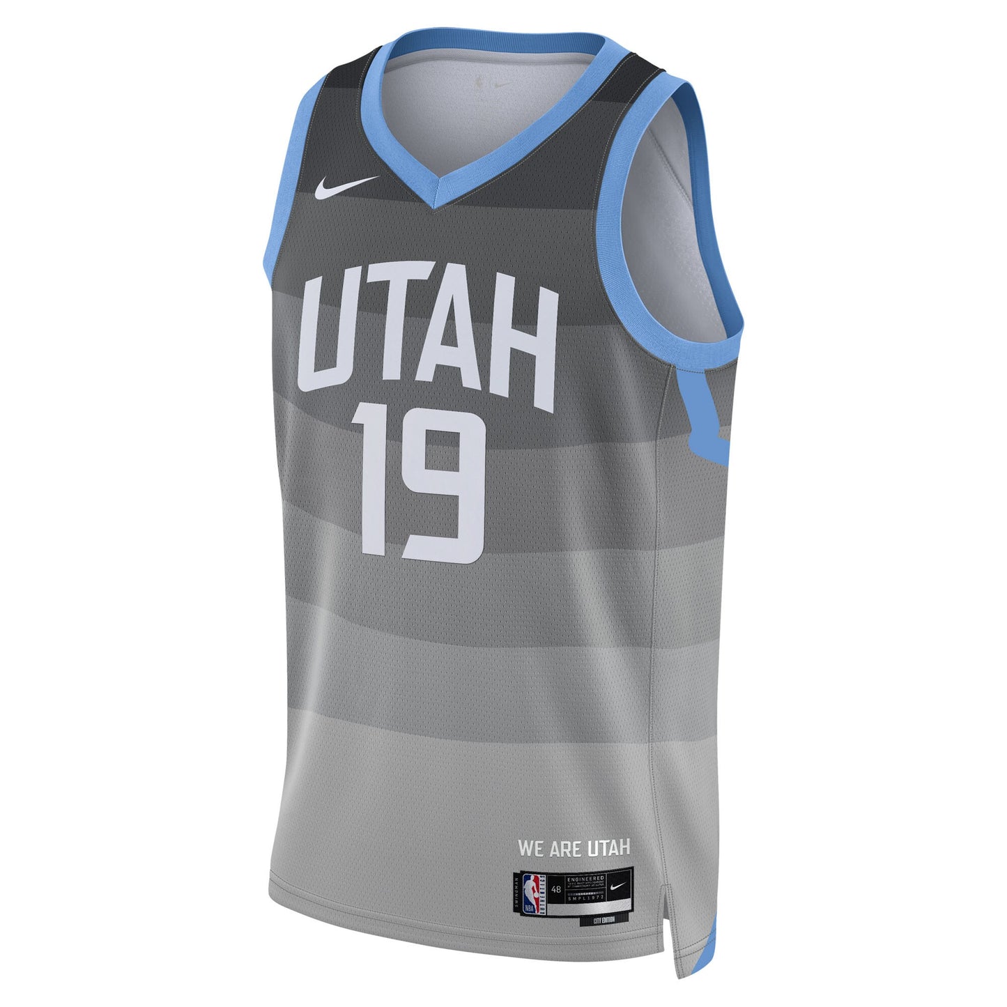 Ace Bailey Utah Jazz 2025/26 City Edition Swingman Jersey - Gray - Unisex