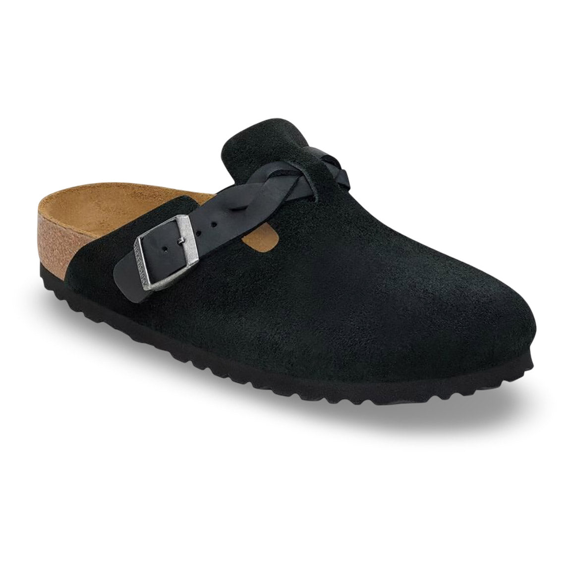Birkenstock Boston Braided Suede Women's Clogs