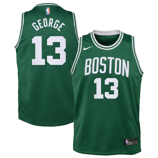 Paul George Boston Celtics Icon Edition Replica Jersey - Kelly Green - Kids
