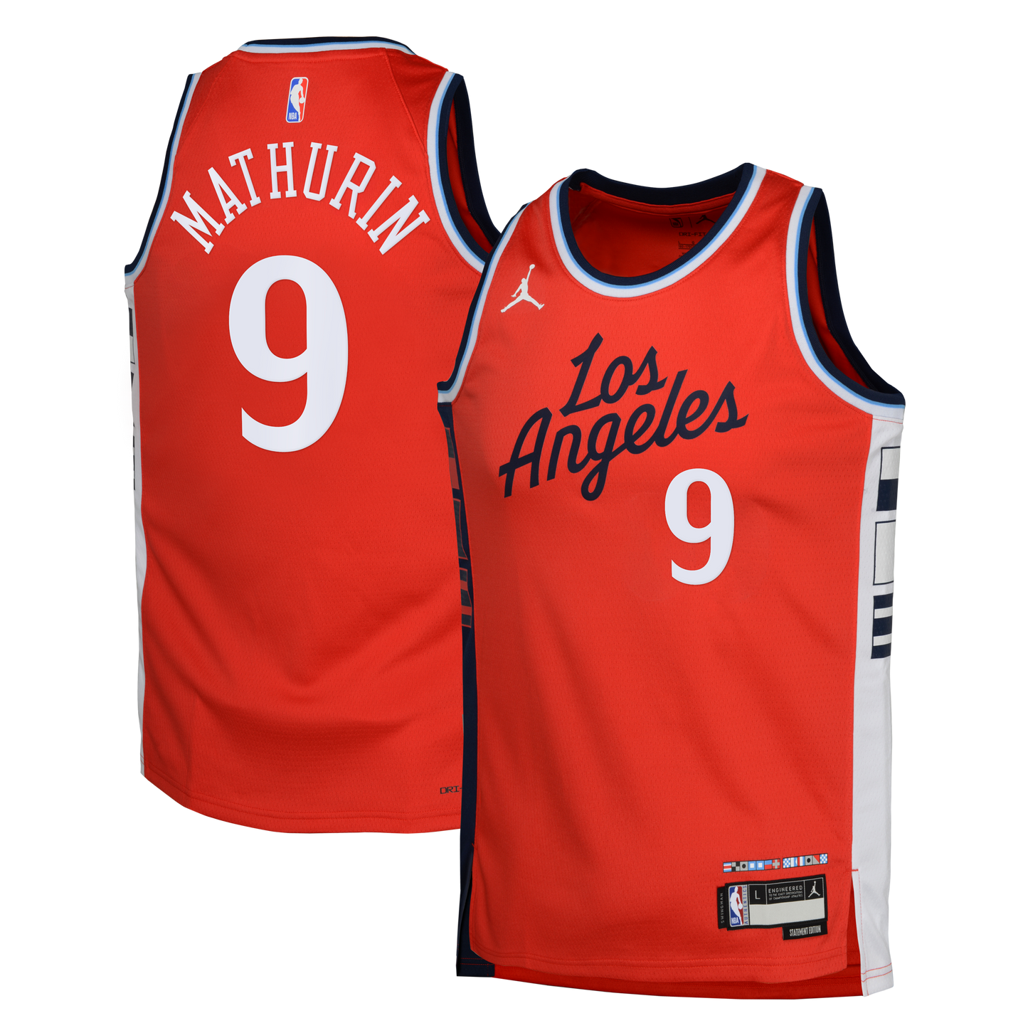 Bennedict Mathurin Los Angeles Clippers Statement Edition Swingman Jersey - Red - Youth
