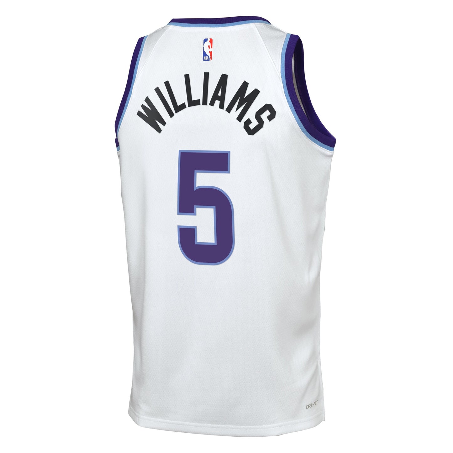 Cody Williams Utah Jazz Association Edition Replica Swingman Jersey - White - Youth