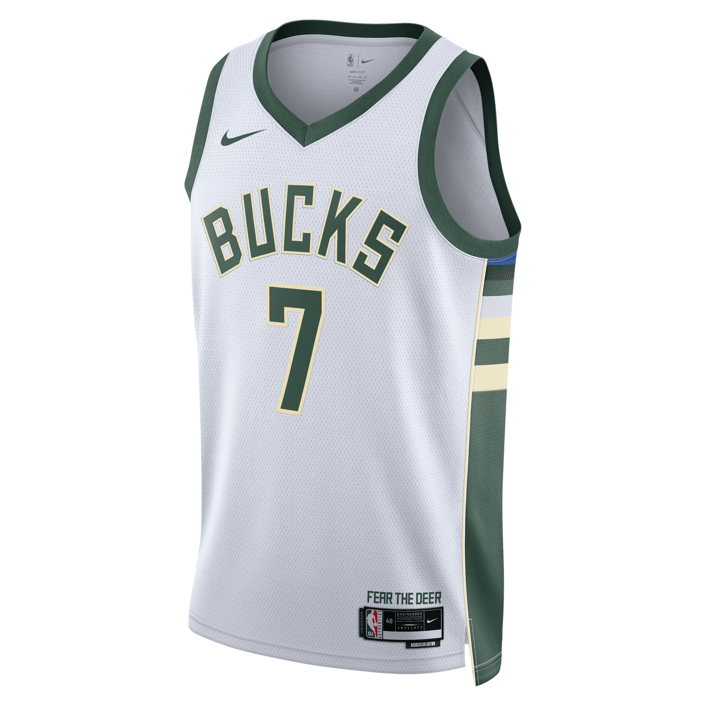 Kevin Porter Jr. Milwaukee Bucks Association Edition Swingman Jersey - White - Unisex