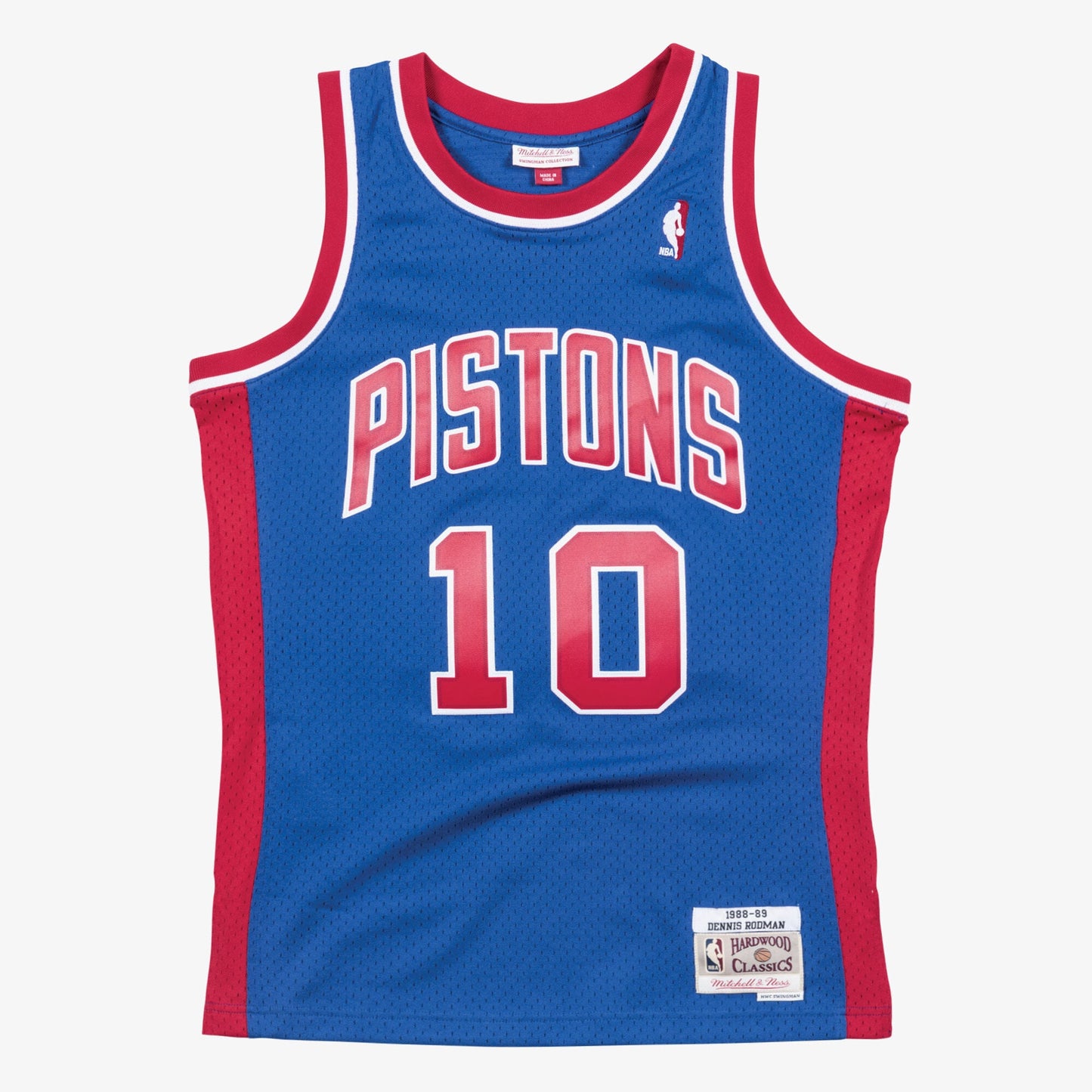Dennis Rodman Detroit Pistons 1988-89 Swingman Road Jersey