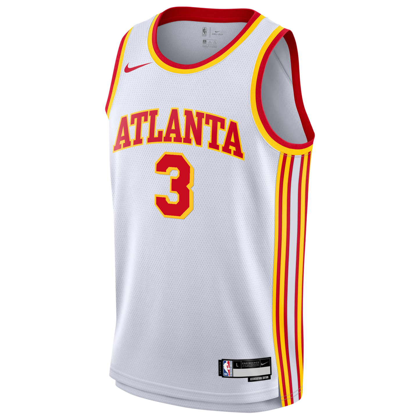 CJ McCollum Atlanta Hawks Association Edition Swingman Jersey - White - Youth