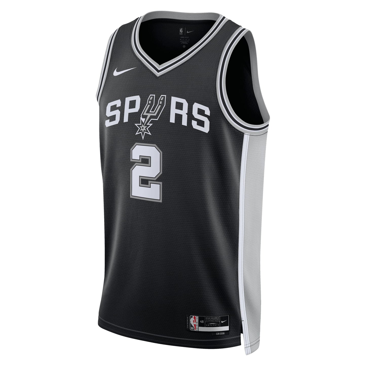 Dylan Harper San Antonio Spurs 2025 Icon Edition Swingman Jersey - Black - Youth