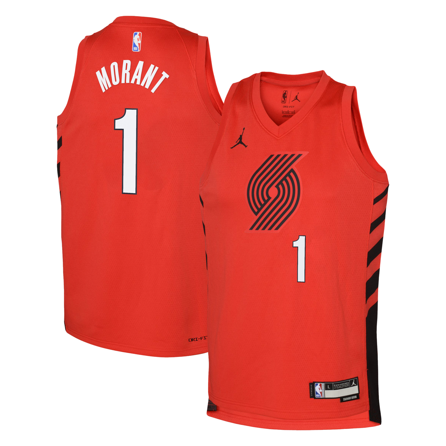 Ja Morant Portland Trail Blazers Statement Edition Swingman Jersey - Red - Youth