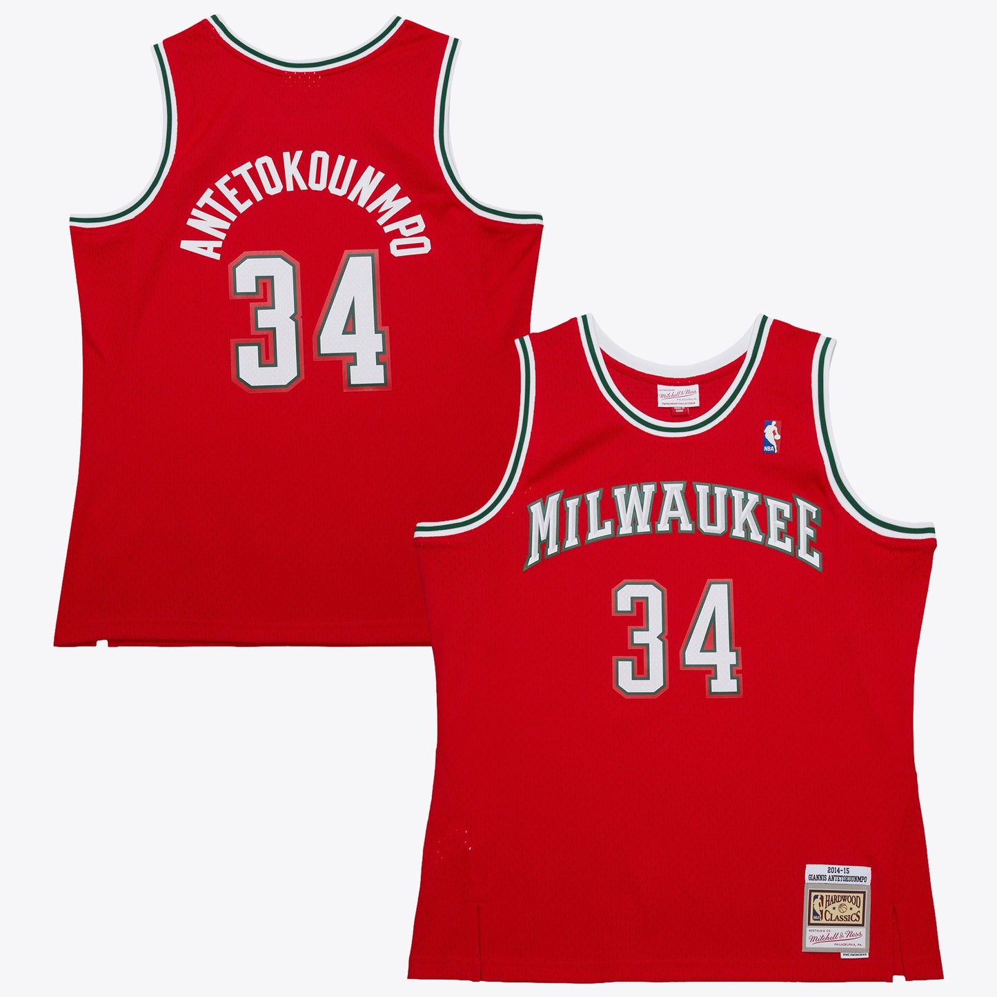 Giannis Antetokounmpo Milwaukee Bucks 2014 Dark Alternate Authentic Jersey - Red