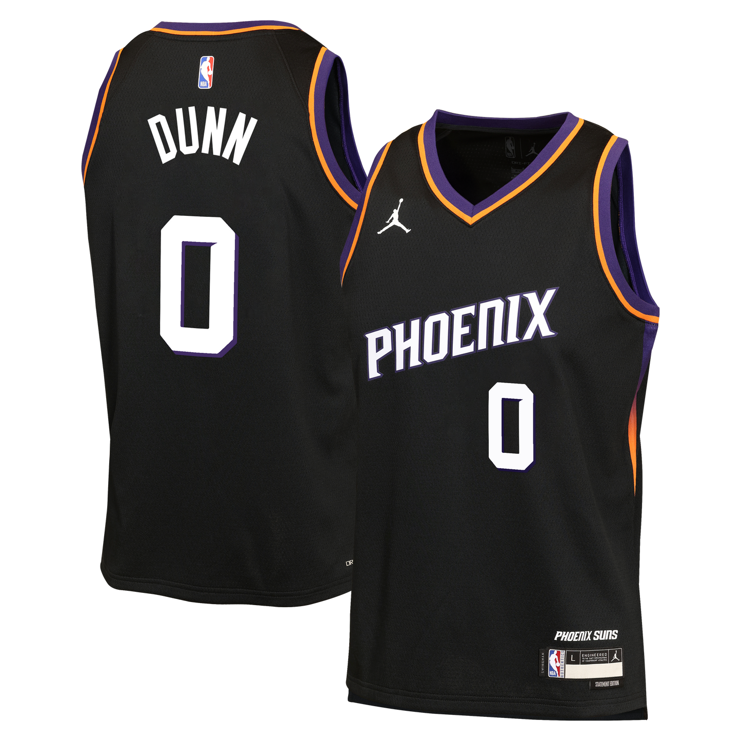 Ryan Dunn Phoenix Suns Statement Edition Jersey - Black - Youth