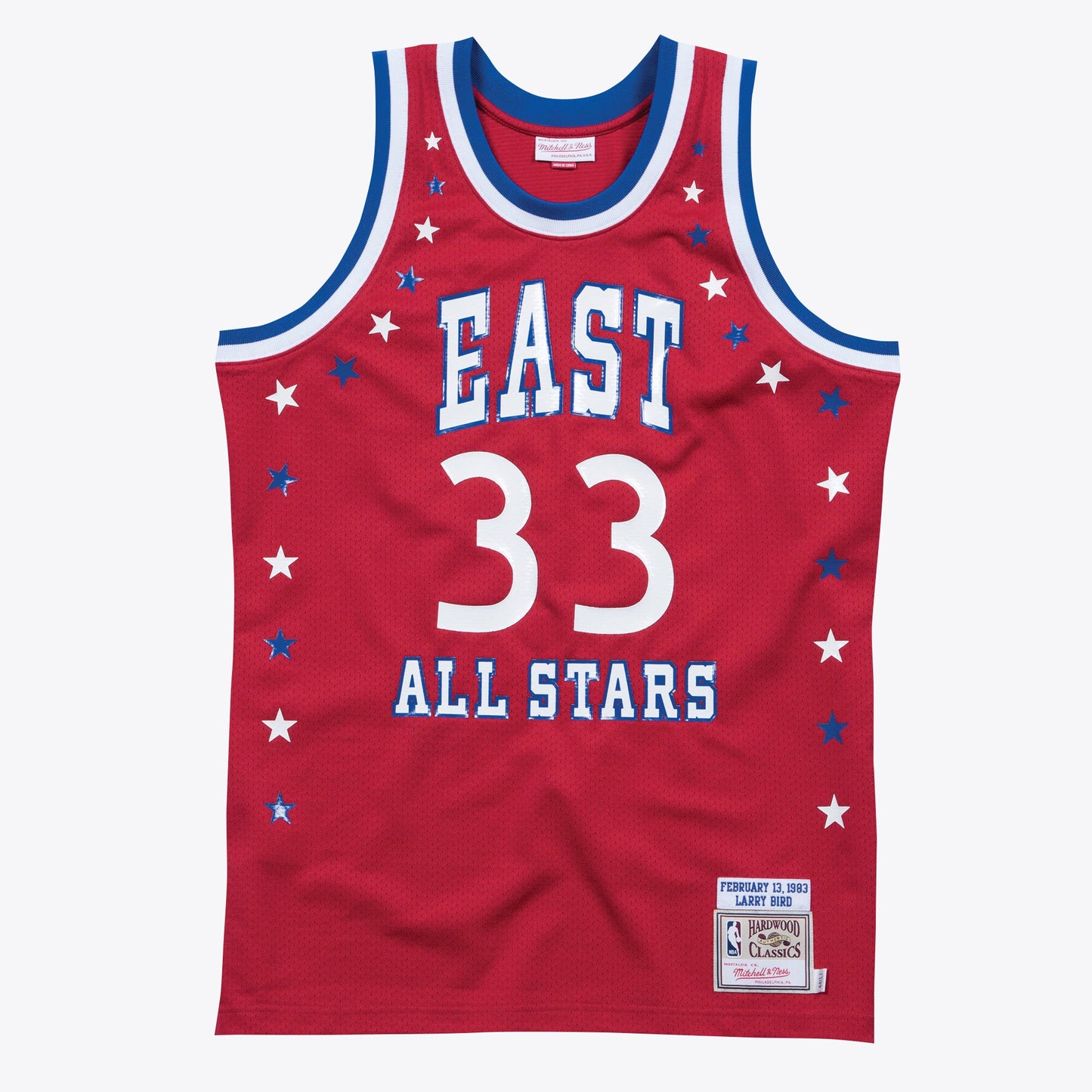 Larry Bird Boston Celtics All-Star East Authentic Jersey - Scarlett - Mens