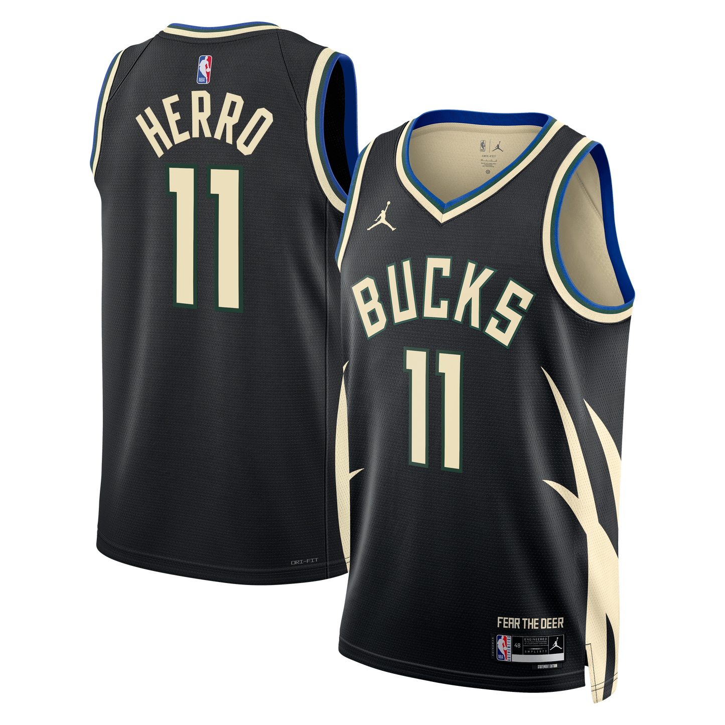 Tyler Herro Milwaukee Bucks Statement Edition Swingman Jersey - Hunter Green - Unisex