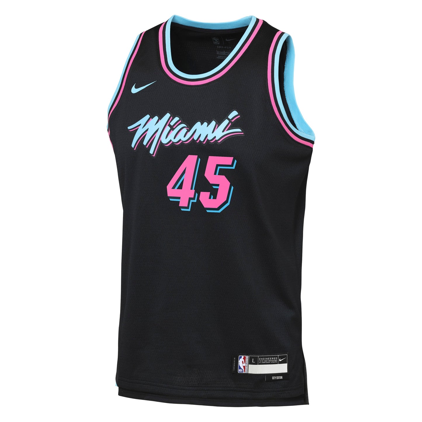 Davion Mitchell Miami Heat 2025/26 City Edition Swingman Jersey - Black - Youth