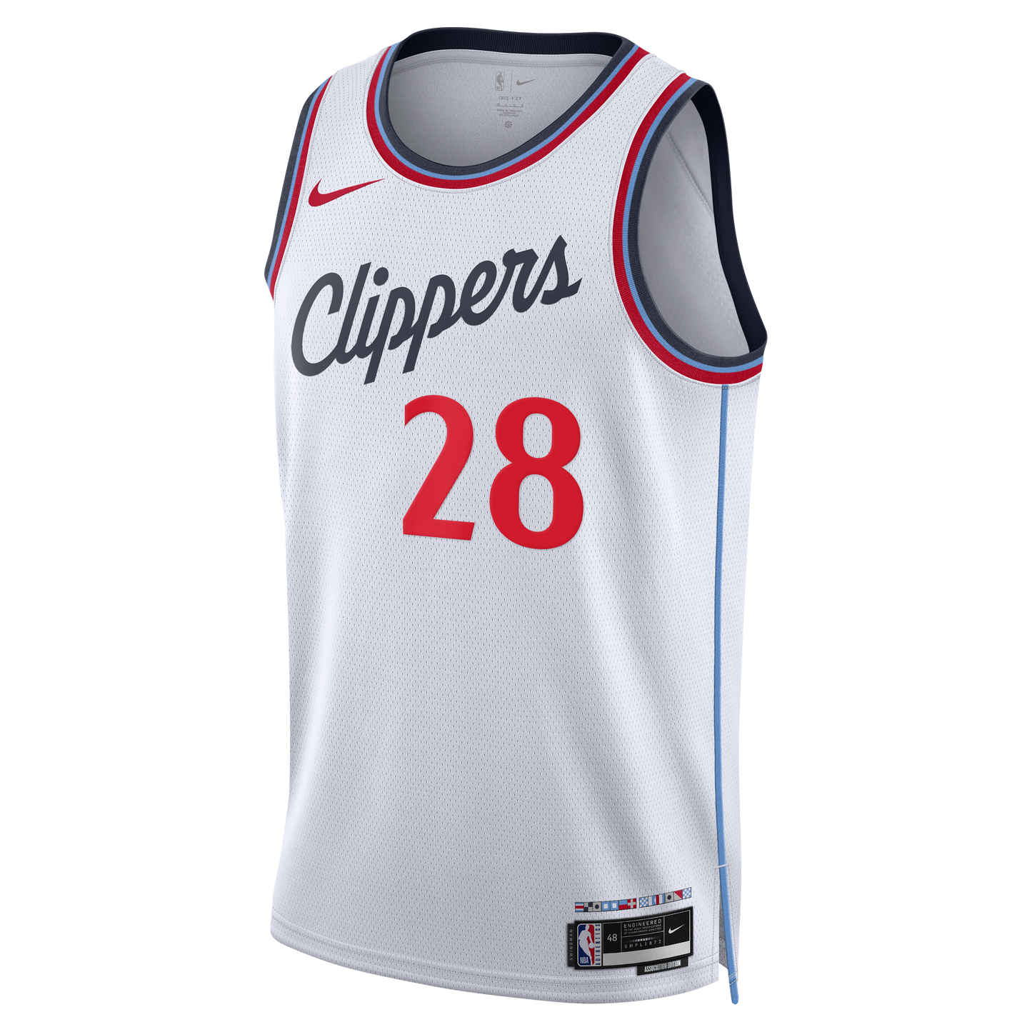 Rui Hachimura Los Angeles Clippers Association Edition Replica Swingman Jersey - White - Unisex