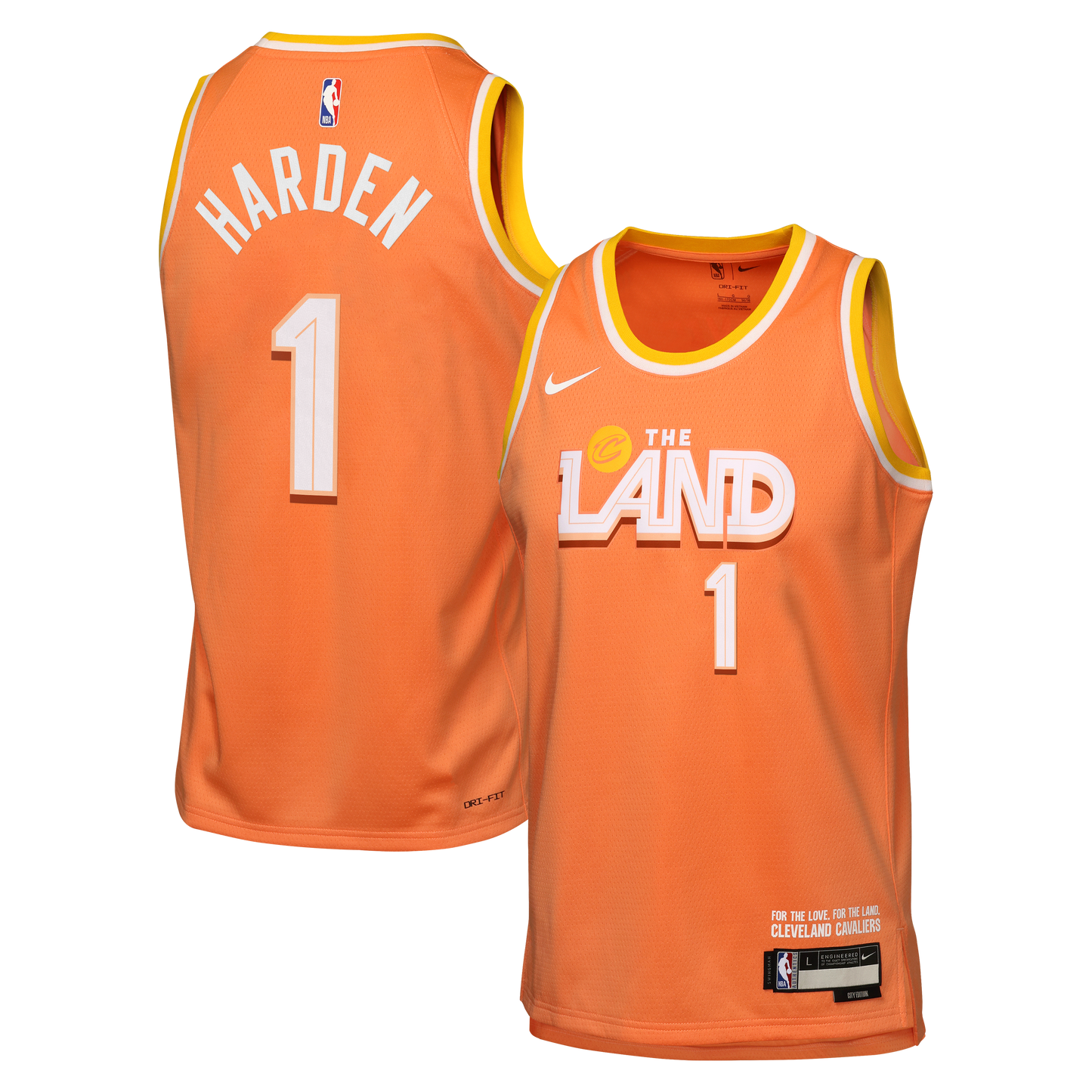 James Harden Cleveland Cavaliers 2025/26 City Edition Swingman Jersey - Orange - Youth