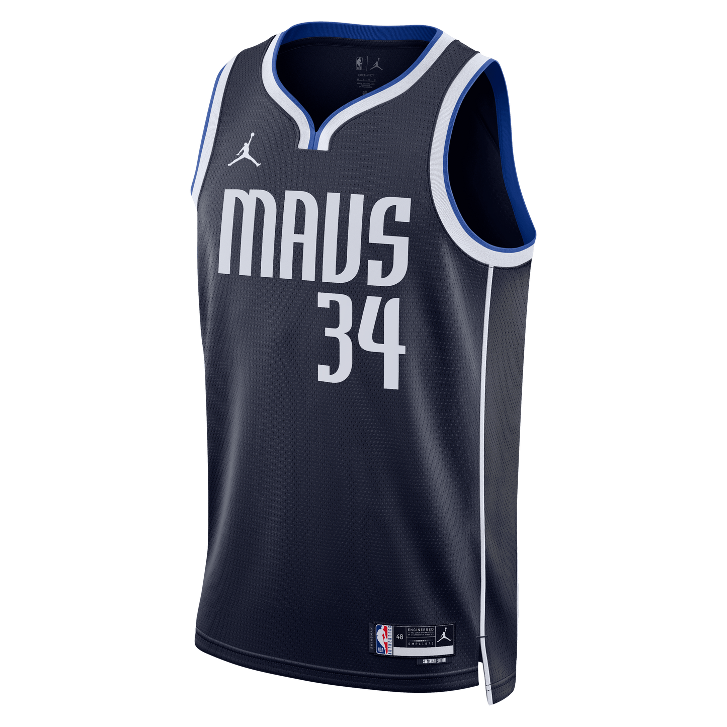 Santi Aldama Dallas Mavericks Statement Edition Swingman Jersey - Navy - Unisex