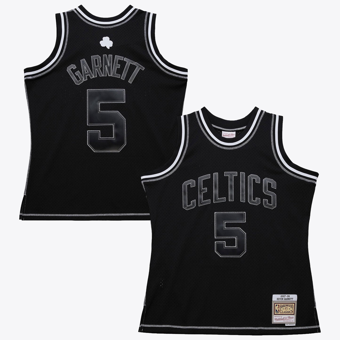 Kevin Garnett Boston Celtics 2007 Contrast 2K Swingman Jersey - Black