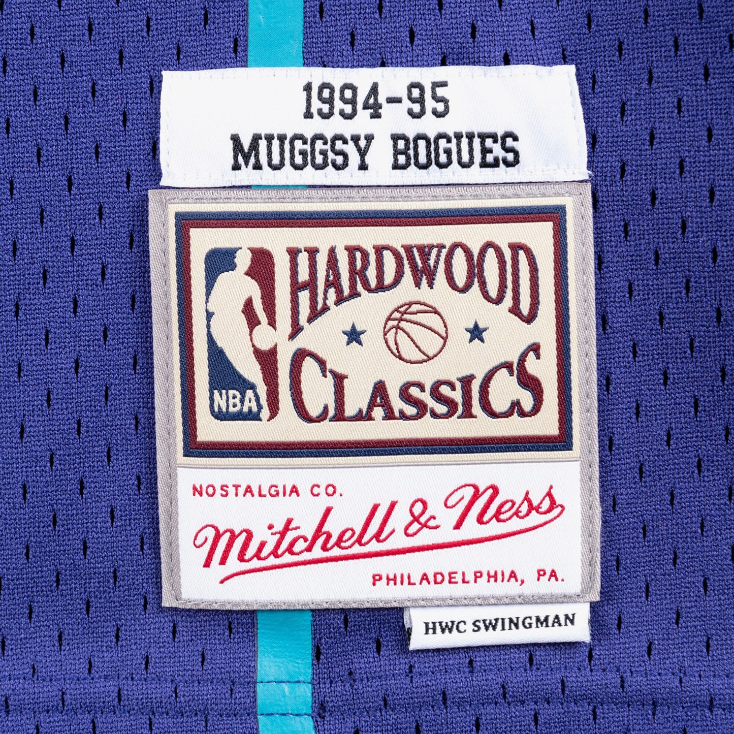 Muggsy Bogues Charlotte Hornets 1994 Authentic Swingman Alternate Jersey - Purple