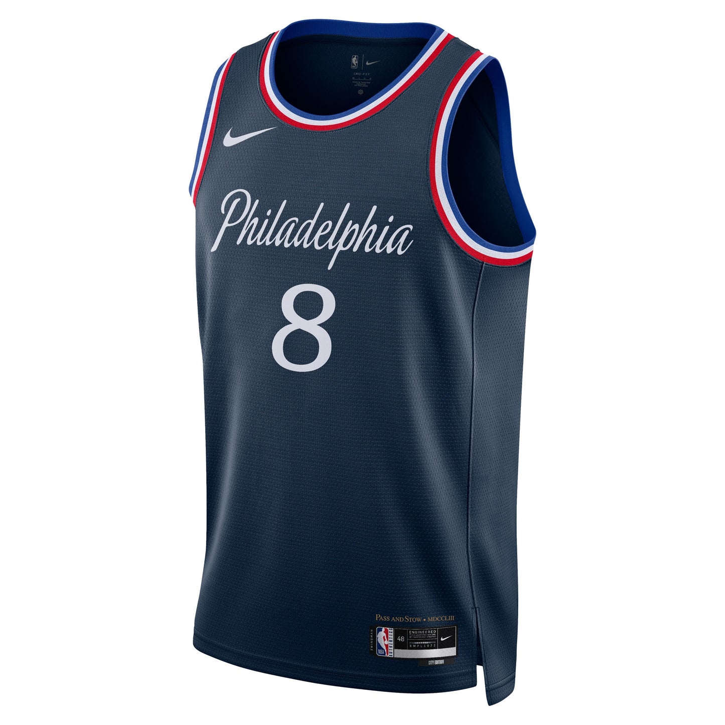 Paul George Philadelphia 76ers 2025/26 City Edition Swingman Jersey - Navy - Unisex