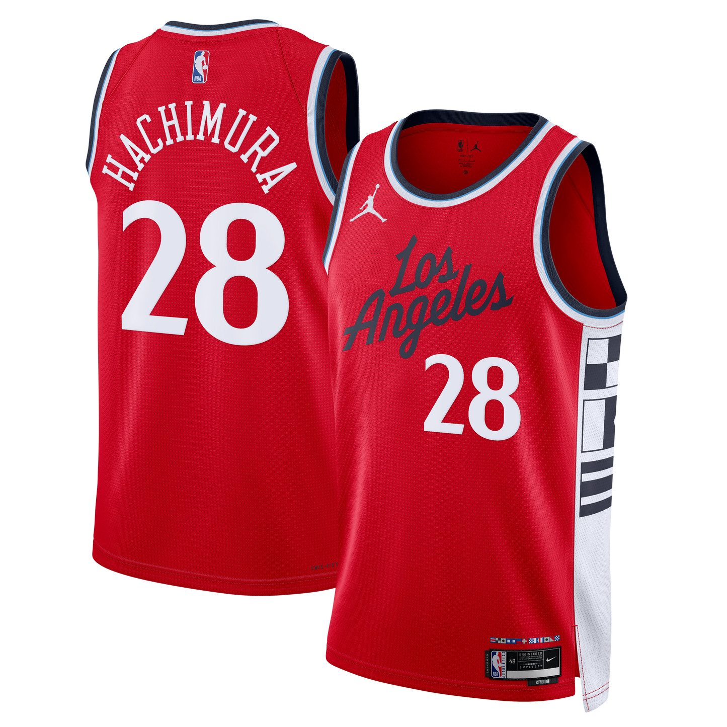 Rui Hachimura Los Angeles Clippers Statement Edition Swingman Jersey - Red - Mens