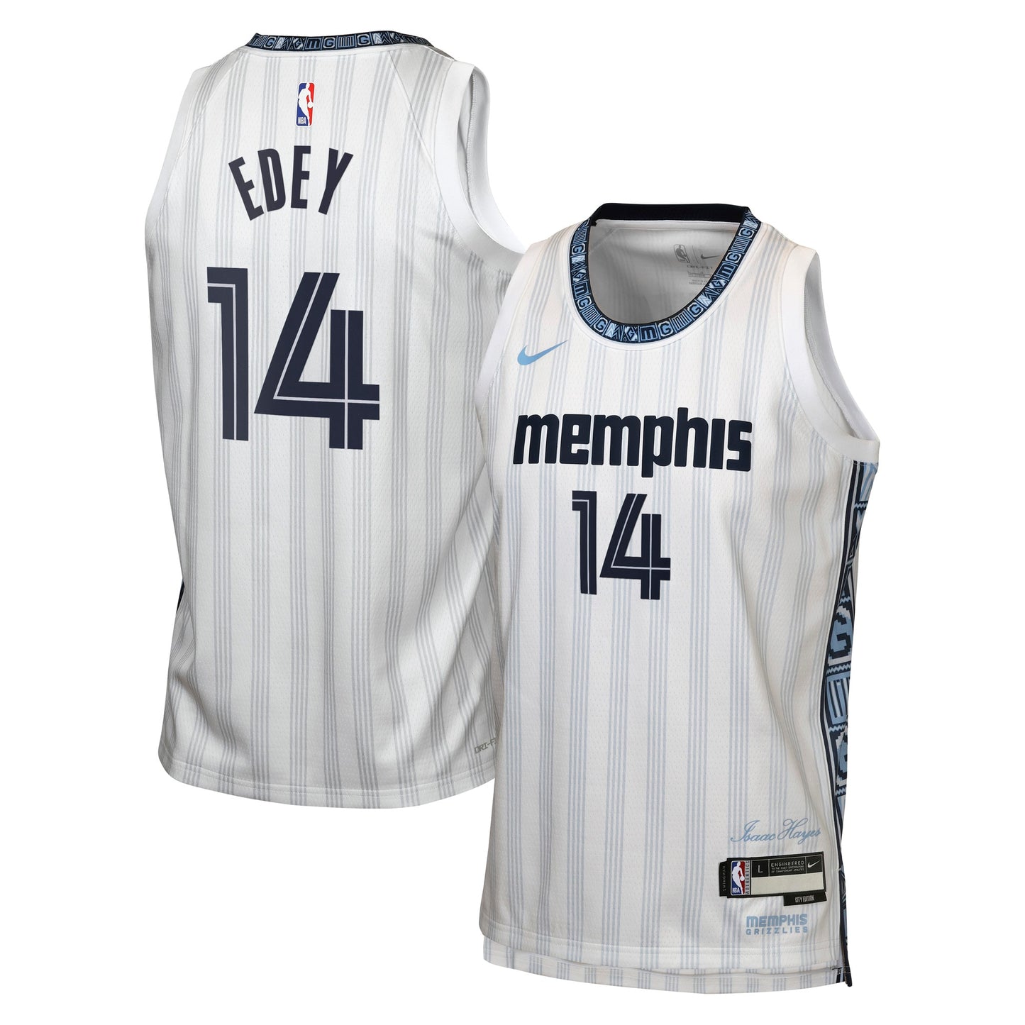 Zach Edey Memphis Grizzlies 2025/26 City Edition Swingman Jersey - Gray - Youth