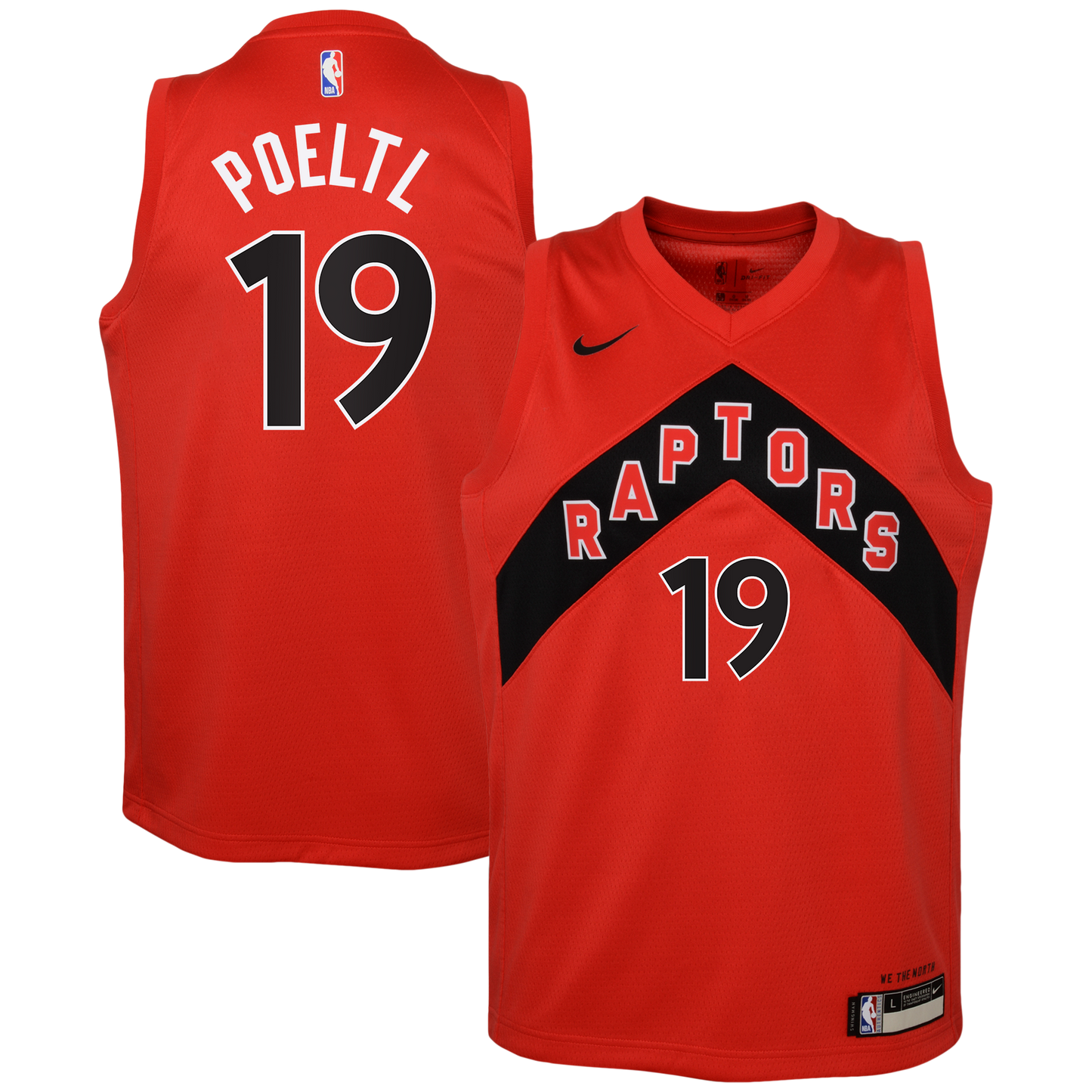 Jakob Poeltl Toronto Raptors Icon Edition Swingman Jersey - Red - Youth