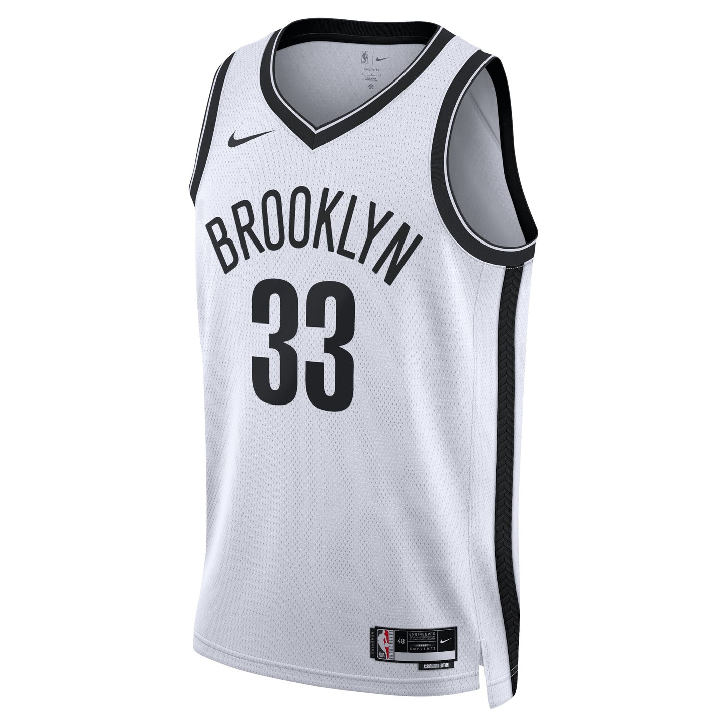 Nic Claxton Brooklyn Nets Association Edition Swingman Jersey - White - Unisex