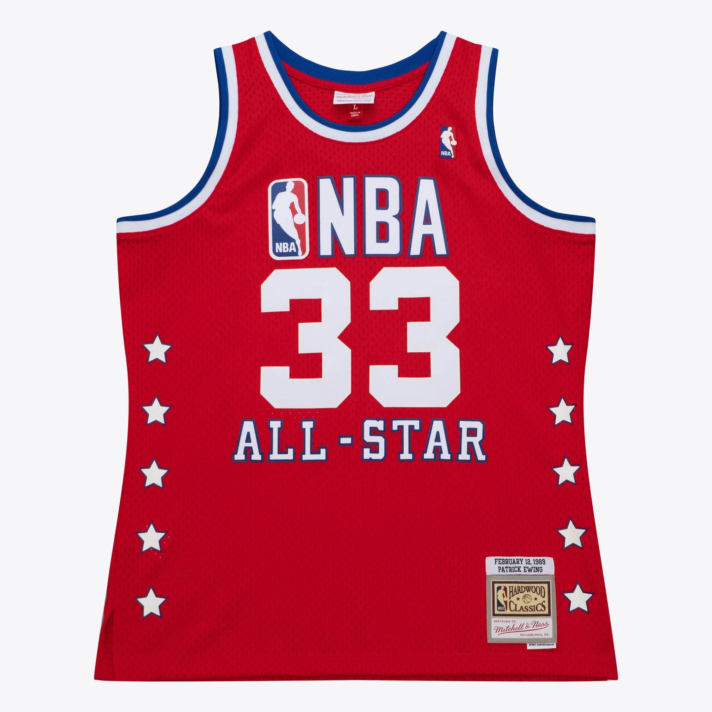 Patrick Ewing New York Knicks 1989 All-Star Authentic Swingman Jersey - Scarlet