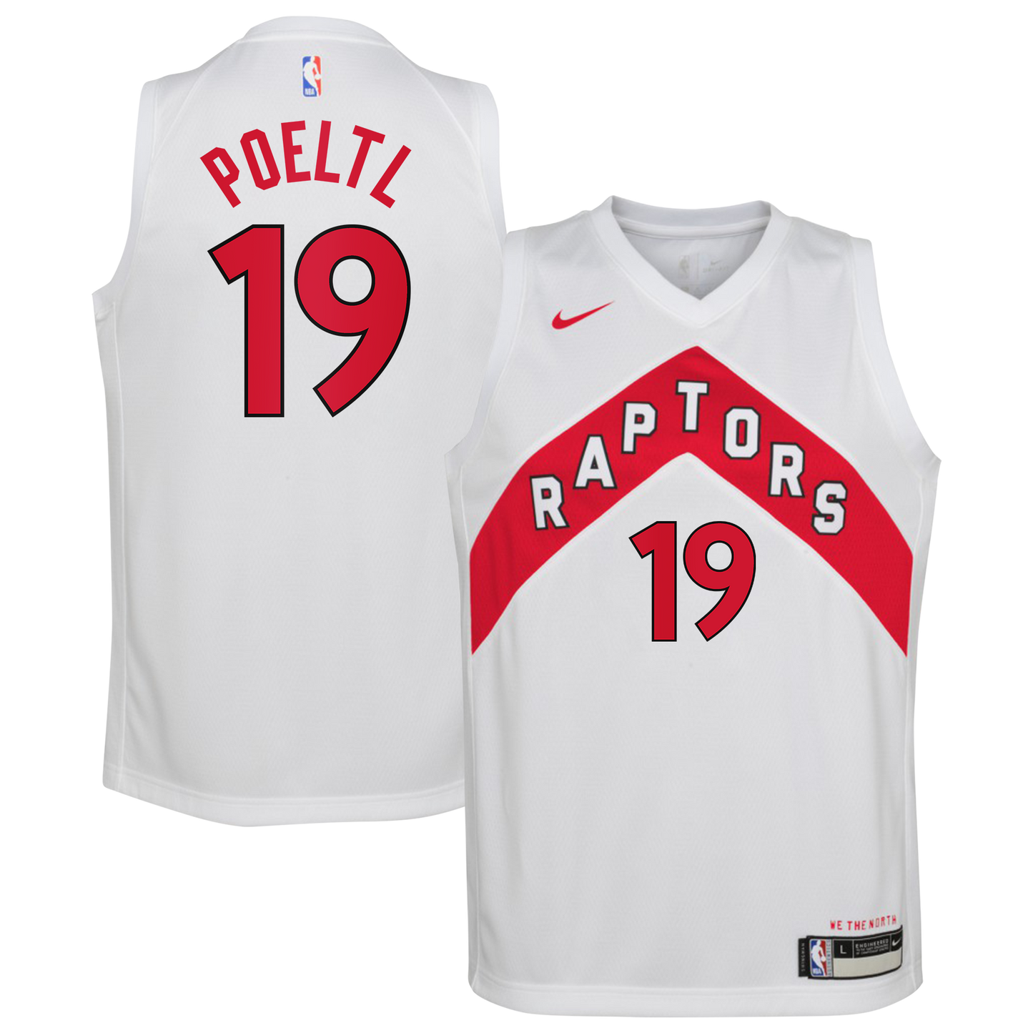 Jakob Poeltl Toronto Raptors Association Edition Swingman Jersey - White - Youth