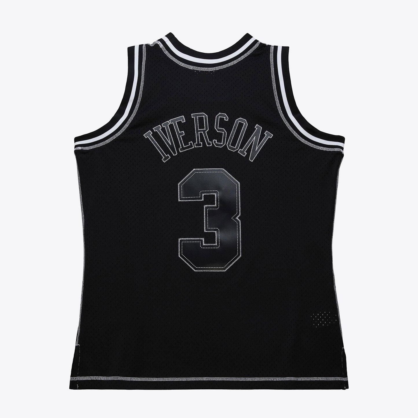 Allen Iverson Philadelphia 76ers 1996 Contrast 2K Swingman Jersey - Black