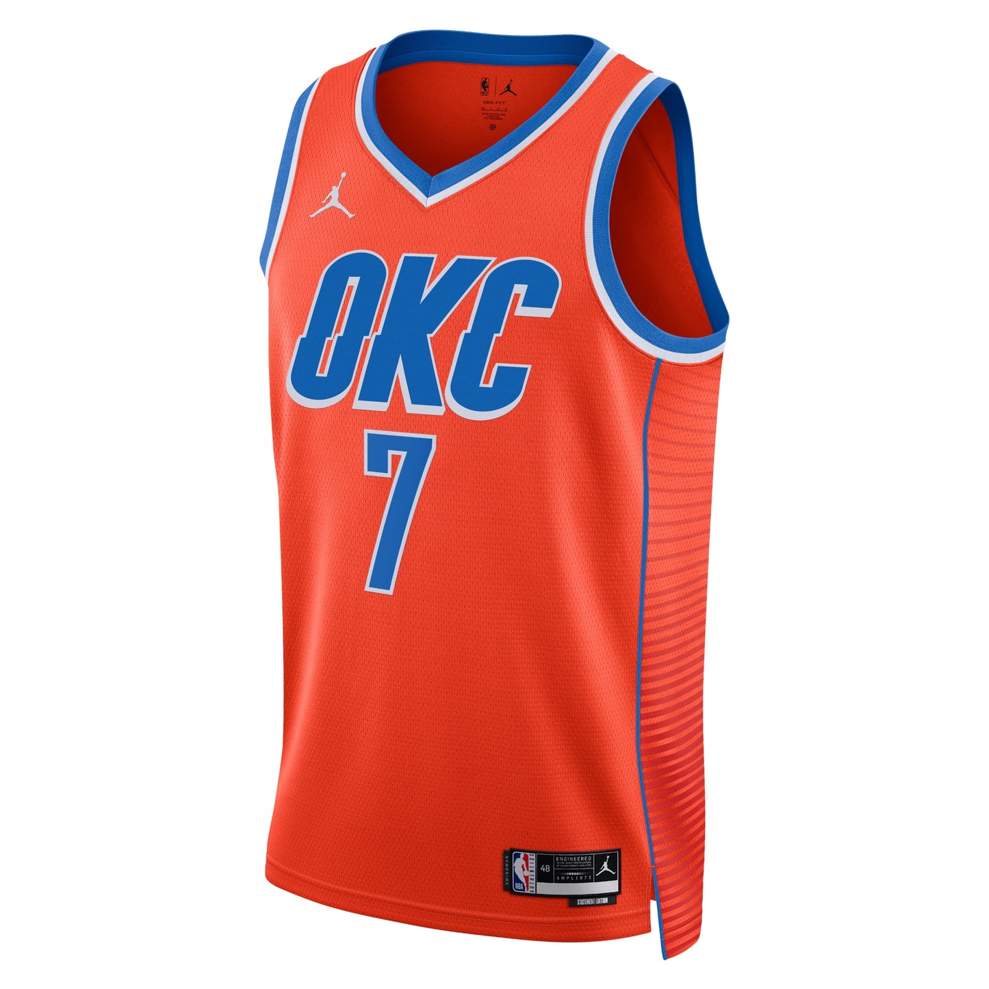 Chet Holmgren Oklahoma City Thunder Statement Edition Swingman Jersey - Orange - Unisex