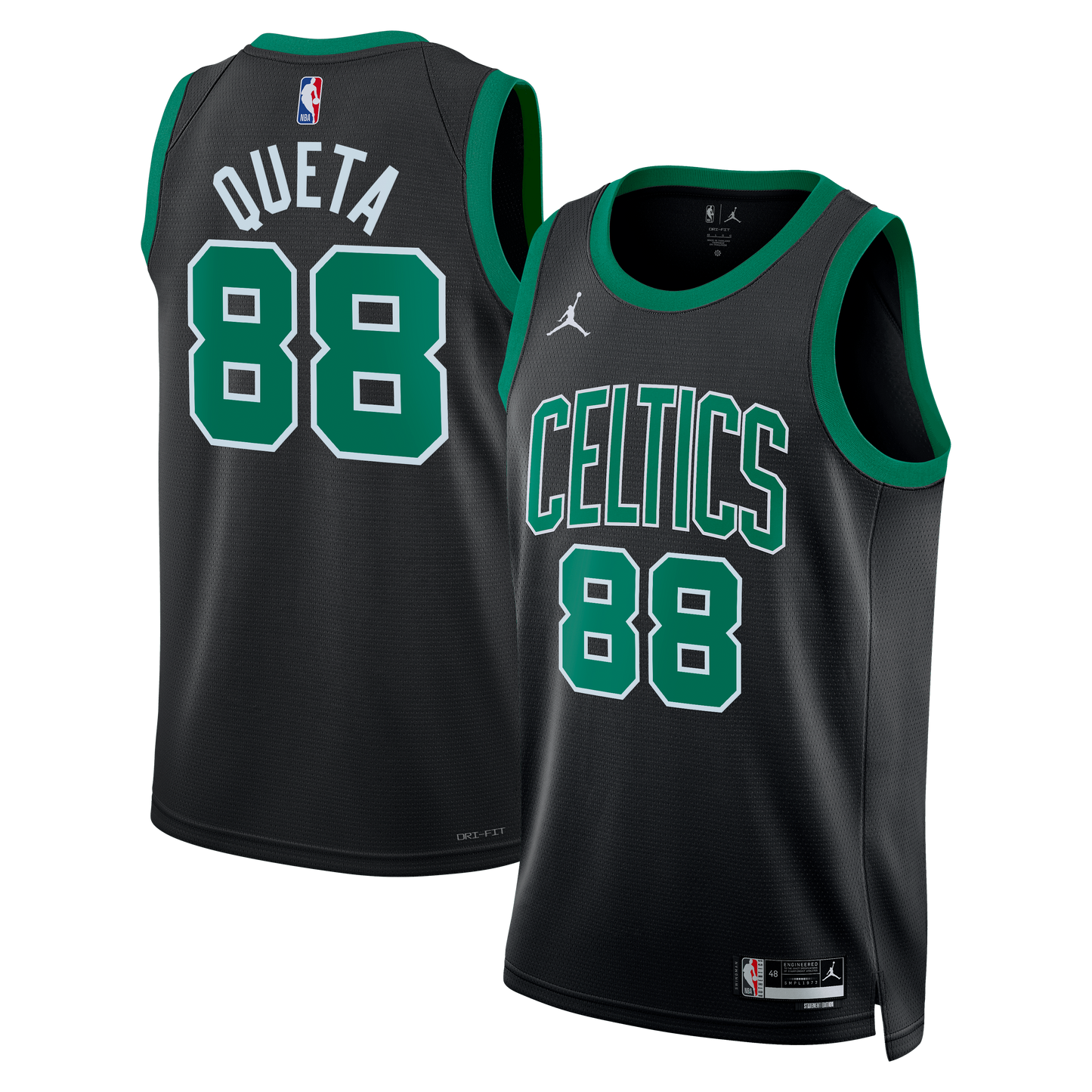 Neemias Queta Boston Celtics Statement Edition Swingman Jersey - Black - Unisex