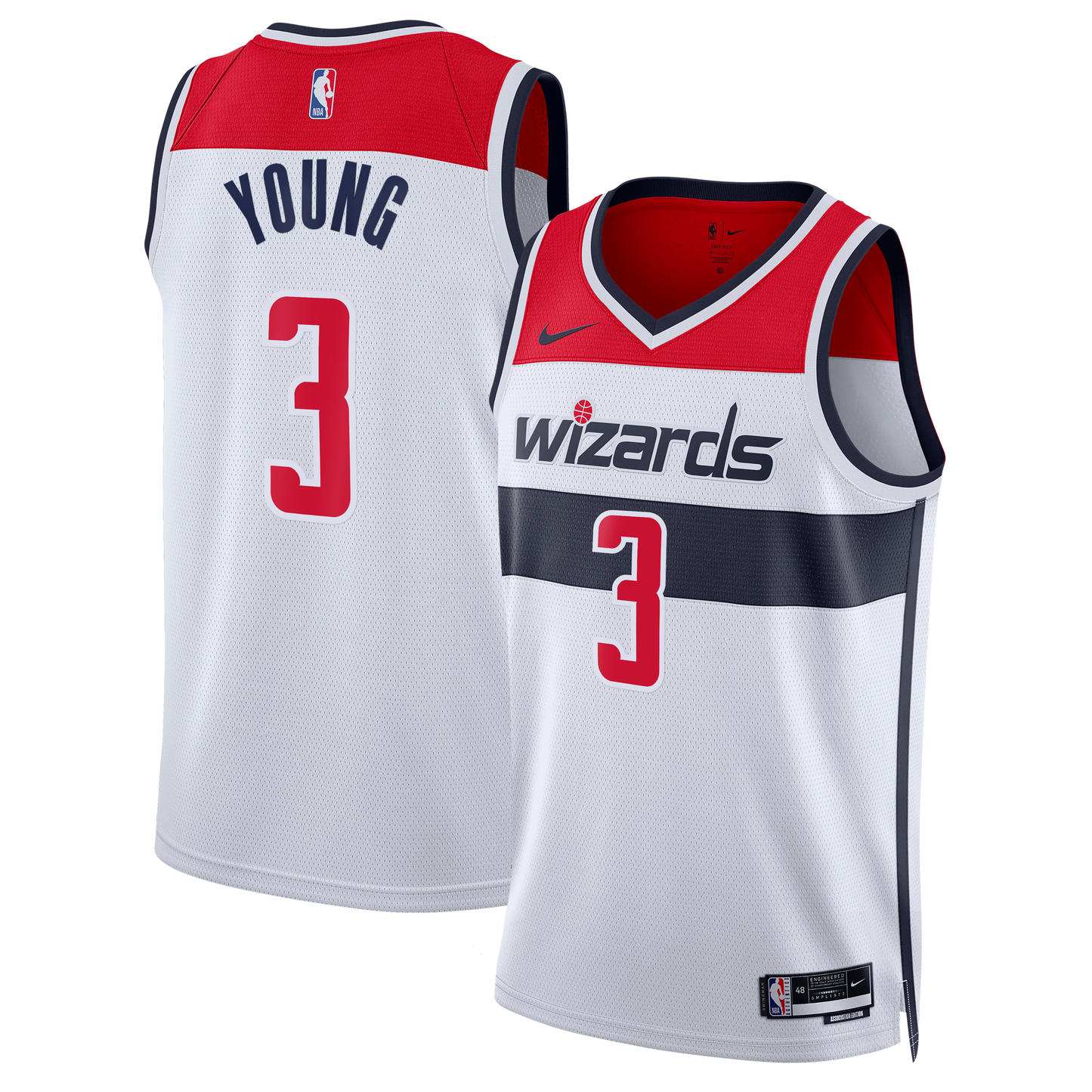 Trae Young Washington Wizards Association Edition Swingman Jersey - White - Unisex